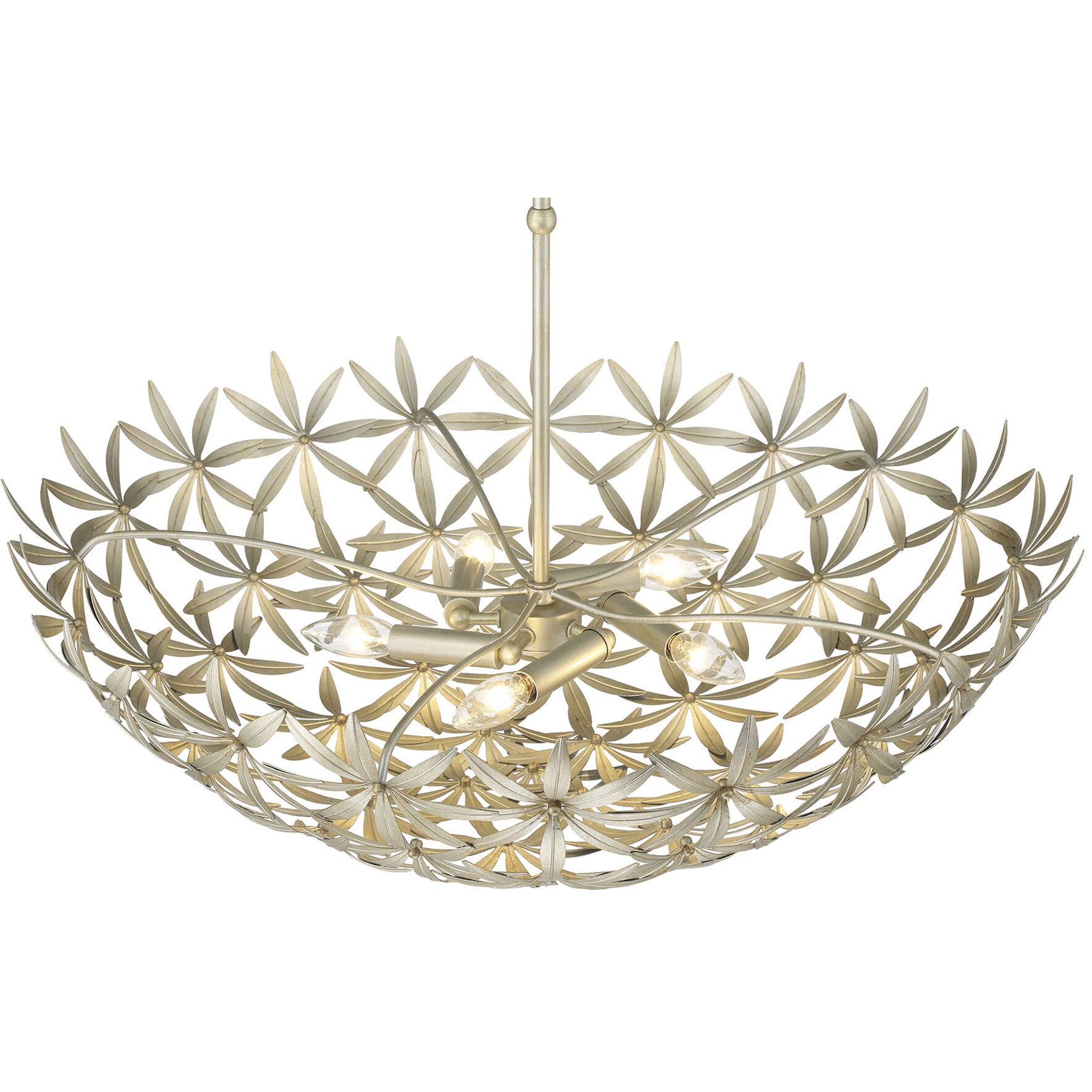Flower Child 5 Light 30 inch Ambry Gold Bowl Pendant Ceiling Light