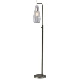 Layla 63 inch 60.00 watt Brushed Steel Floor Lamp Portable Light