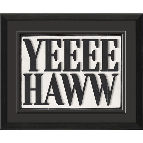 Giddy Upppp / Heeyy Yalll / Howwdyyyy / Yeeee Haww Black and Neutral Framed Art