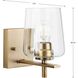 Calais 1 Light 7 inch Vintage Brass Bath Vanity Wall Light