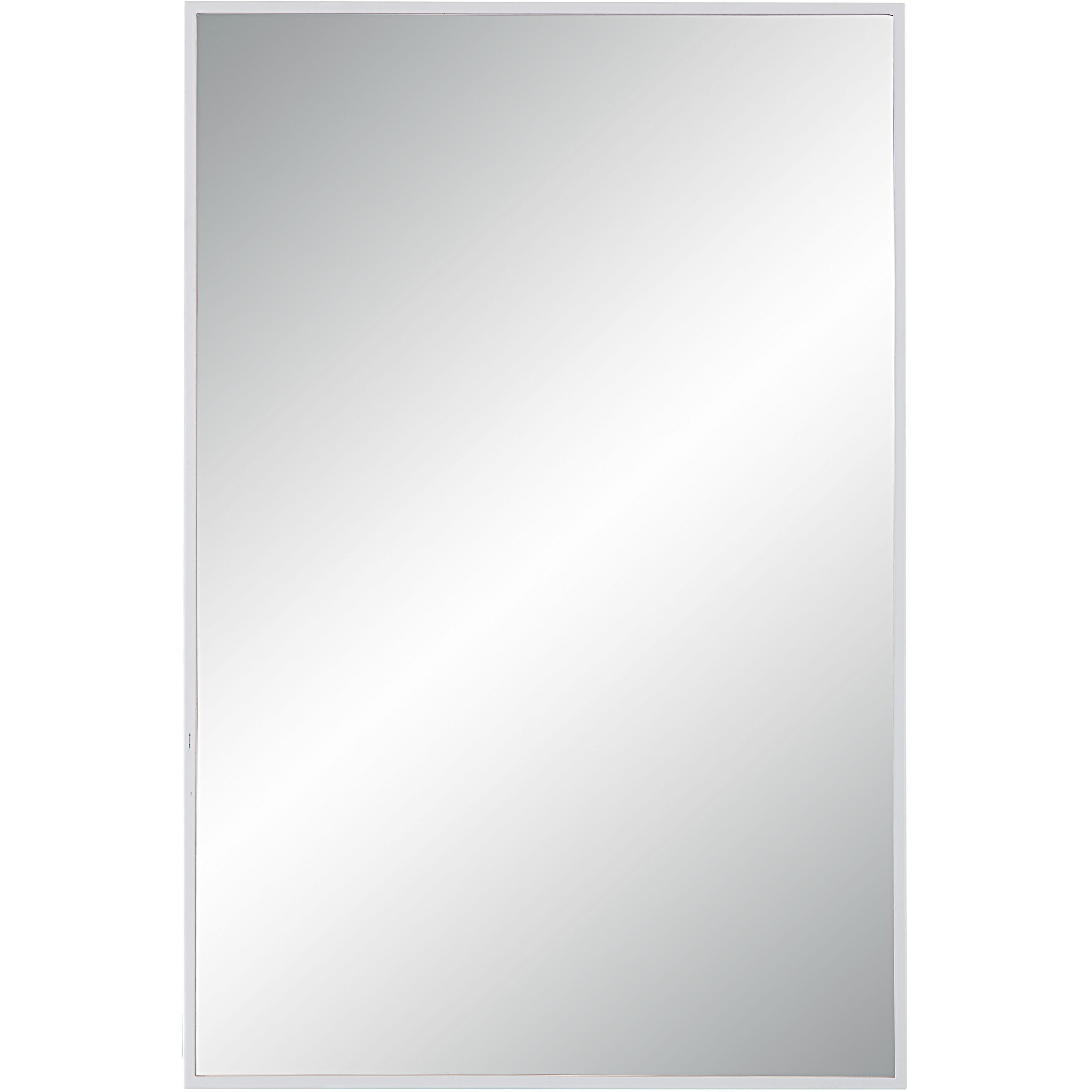 Orchid 35.5 X 23.5 inch Matte White Wall Mirror