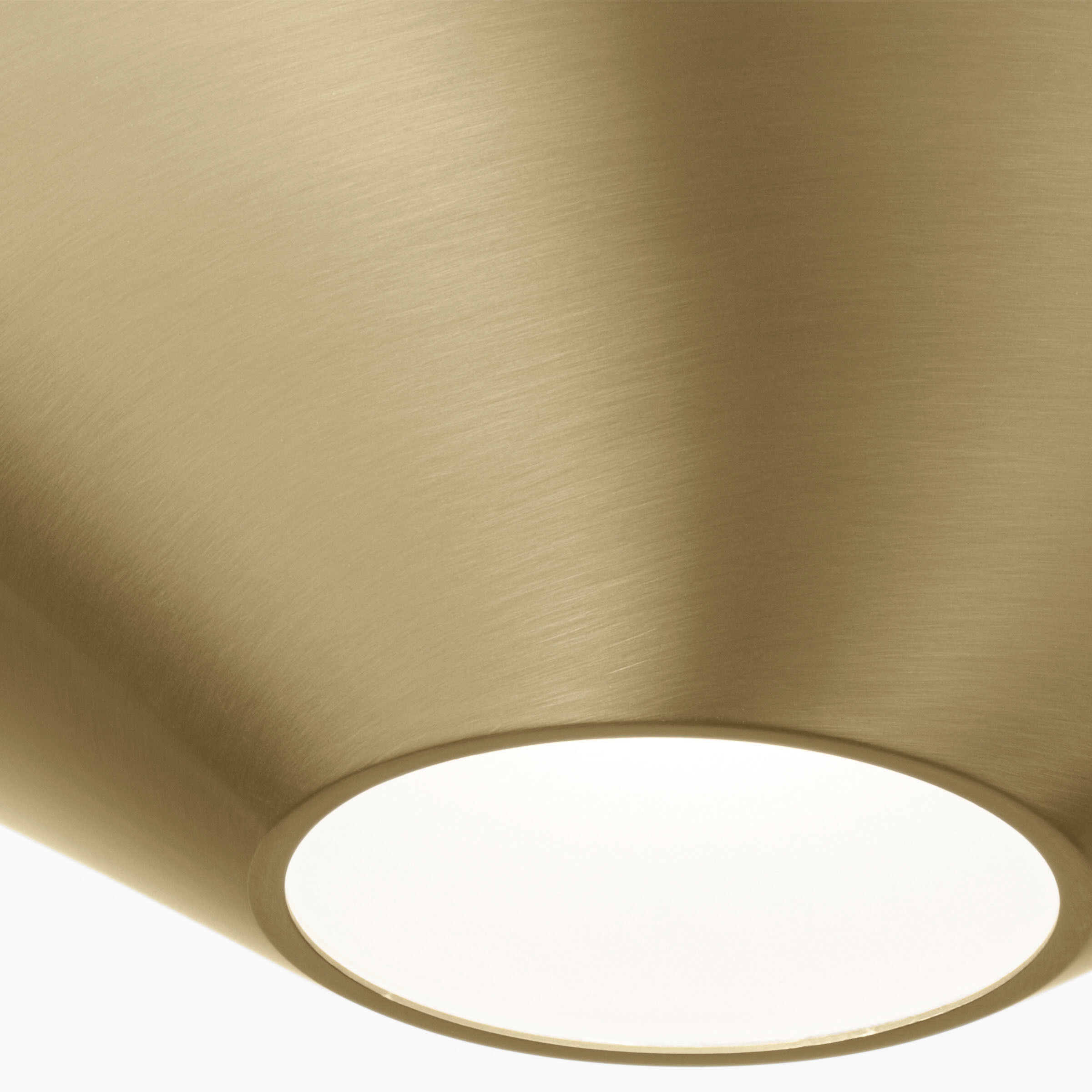 Kelly by Kelly Wearstler Echo LED 12.5 inch Burnished Brass Flush Mount and Sconce Ceiling Light