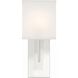 Brent Bath Sconce Wall Light in Polished Nickel