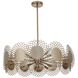 Helia 12 Light 32 inch Brushed Champagne Gold Pendant Ceiling Light