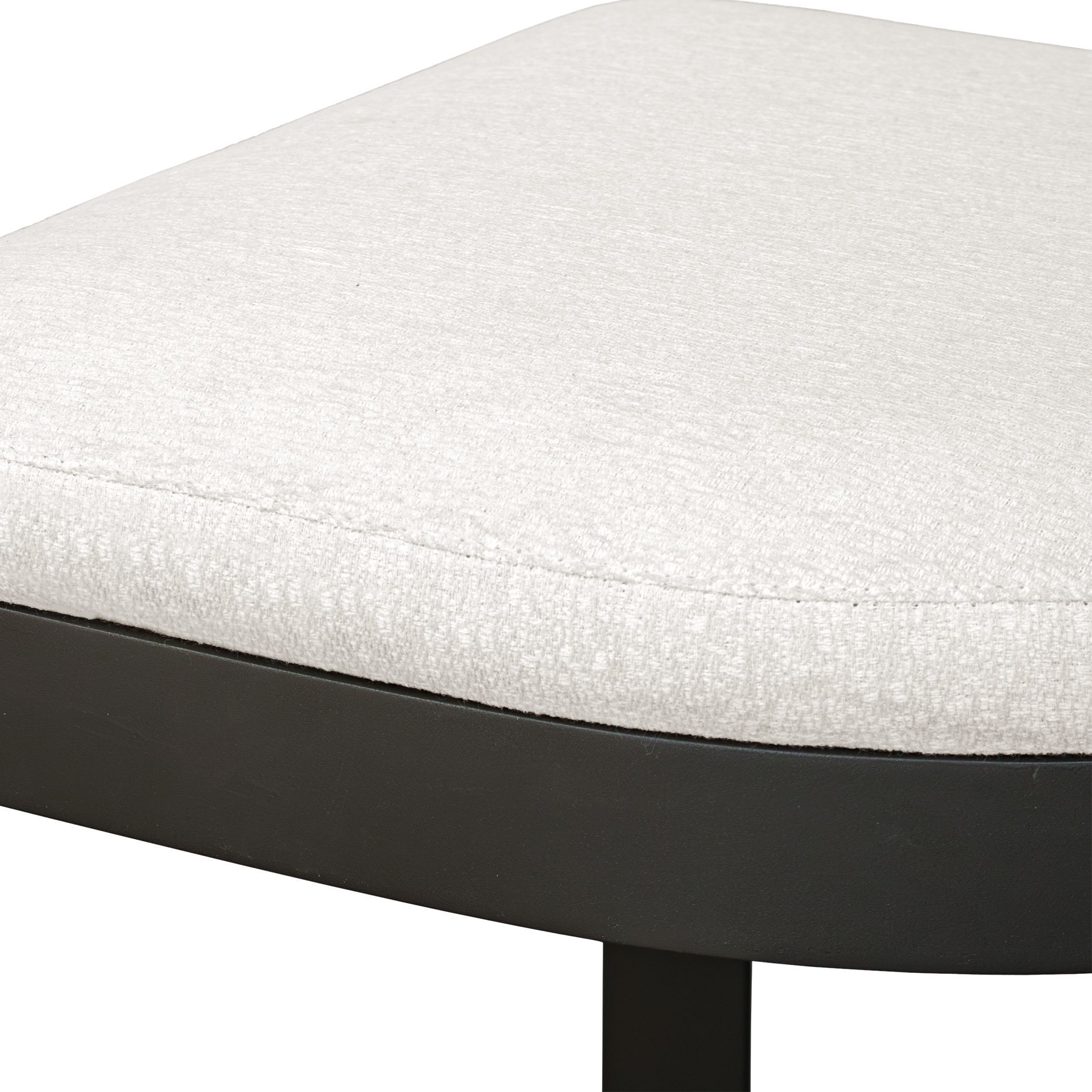 Maude 30 inch Java Black and Taupe Grey Outdoor Bar Stool