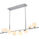 Canada 8 Light 4 inch Chrome Chandelier Ceiling Light