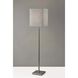 Estelle 61 inch 100.00 watt Brushed Steel Floor Lamp Portable Light