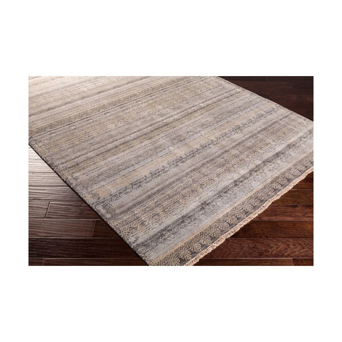 Carey 120 X 96 inch Neutral and Brown Area Rug, Wool and Silk