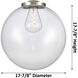 Franklin Restoration Beacon 1 Light 18 inch Brushed Satin Nickel Pendant Ceiling Light in Incandescent, Clear