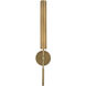 Astrid LED 16.73 inch Metal Shade and Vintage Brass Bath Vanity Wall Light