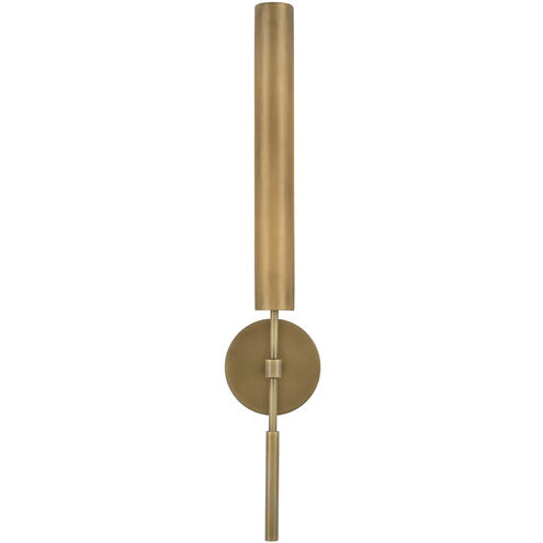 Astrid LED 16.73 inch Metal Shade and Vintage Brass Bath Vanity Wall Light