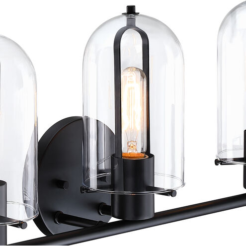 Skylar 3 Light 24.5 inch Matte Black Vanity Light Wall Light