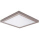 Square LED 5 inch Nickel Flush Mount Ceiling Light in 3500K, WAC Limited