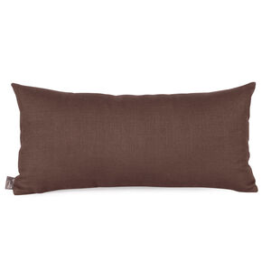 Kidney 22 inch Sterling Chocolate Pillow, with Down Insert