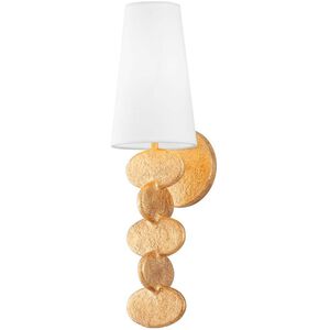 Ellios 1 Light 5 inch Vintage Gold Leaf Wall Sconce Wall Light