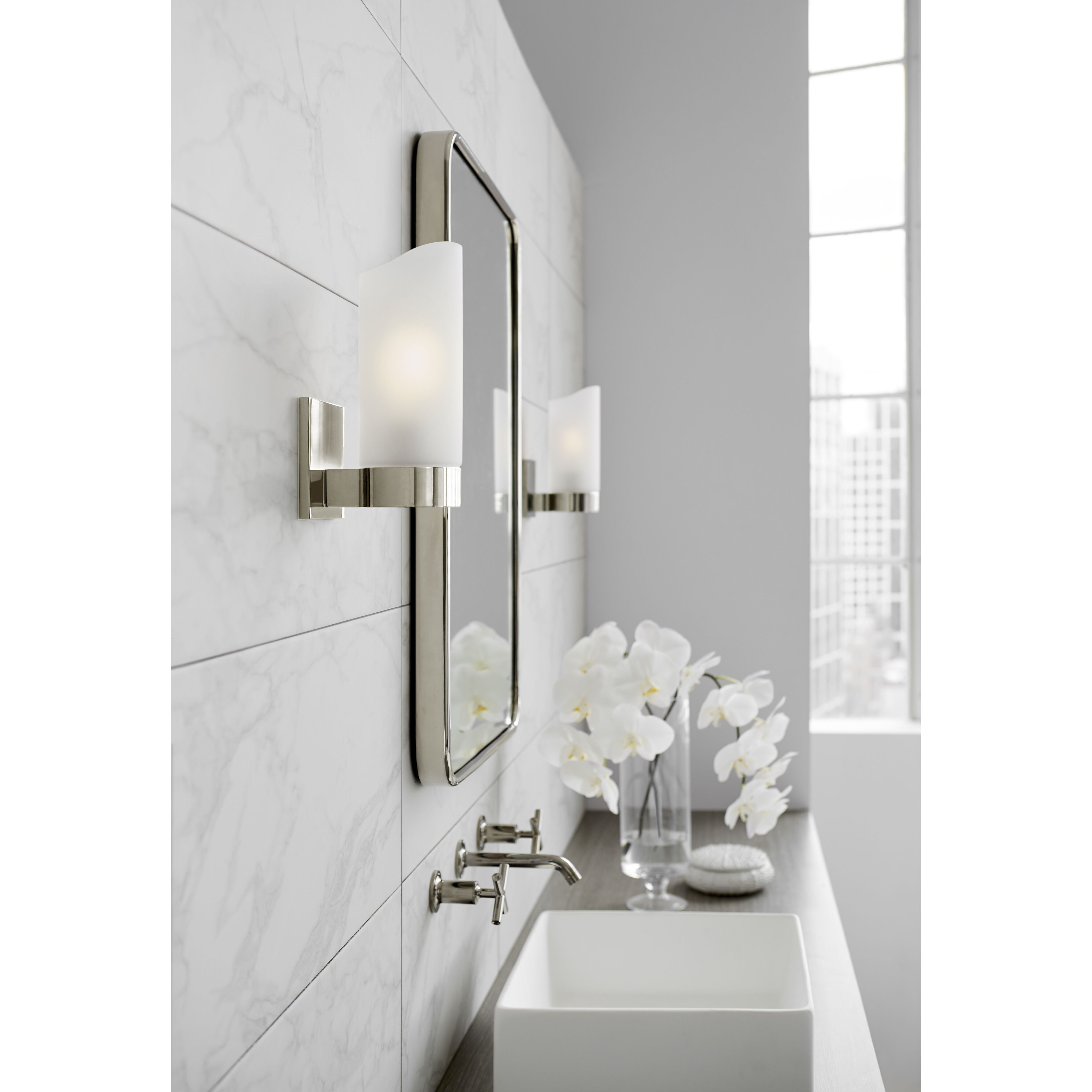 Barbara Barry Urbane 1 Light 4 inch Polished Nickel Bath Sconce Wall Light