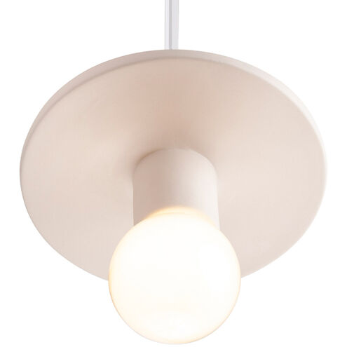 Radiance Collection 1 Light 8 inch Bisque Pendant Ceiling Light