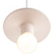 Radiance Collection 1 Light 8 inch Bisque Pendant Ceiling Light