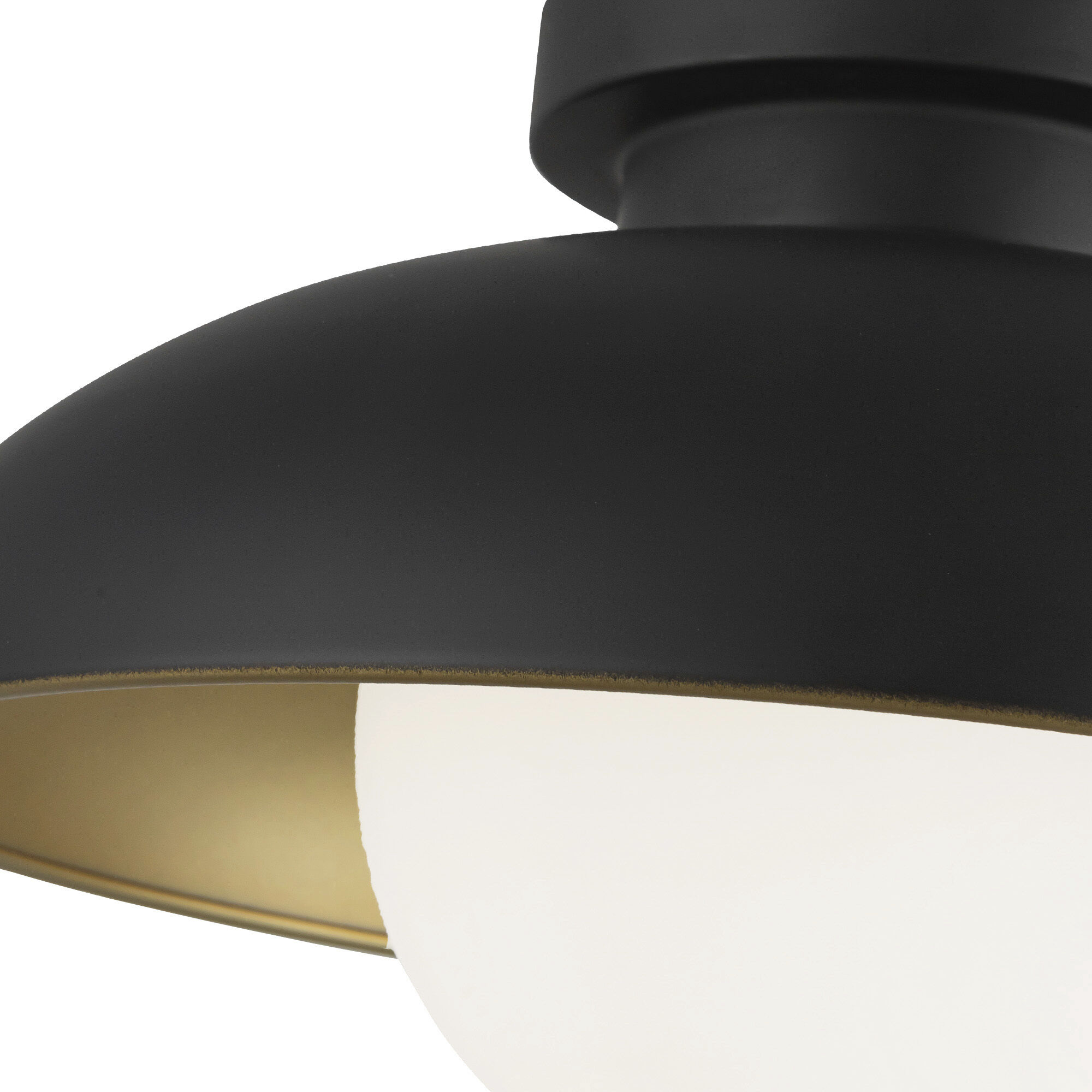 Alora Mood Rubio 1 Light 10.88 inch Matte Black/Opal Matte Glass Flush Mount Ceiling Light
