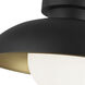 Alora Mood Rubio 1 Light 10.88 inch Matte Black/Opal Matte Glass Flush Mount Ceiling Light