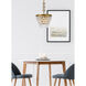Nordic 4 Light 16 inch Brass Pendant Ceiling Light