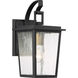 Cantebury 1 Light 14 inch Coal/Gold Outdoor Wall Mount, Great Outdoors