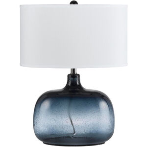 Christi 24 inch 150 watt Ocean Blue Table Lamp Portable Light
