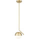 Realm Sphere 1 Light 8.5 inch Modern Gold Pendant Ceiling Light