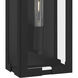 Young 1 Light 18 inch Matte Black Outdoor Wall Lantern