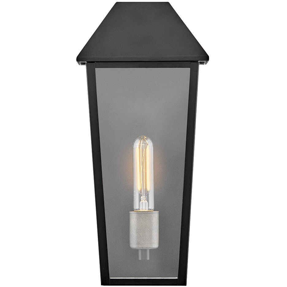 Maclin 1 Light 15.25 inch Black Outdoor Wall Mount