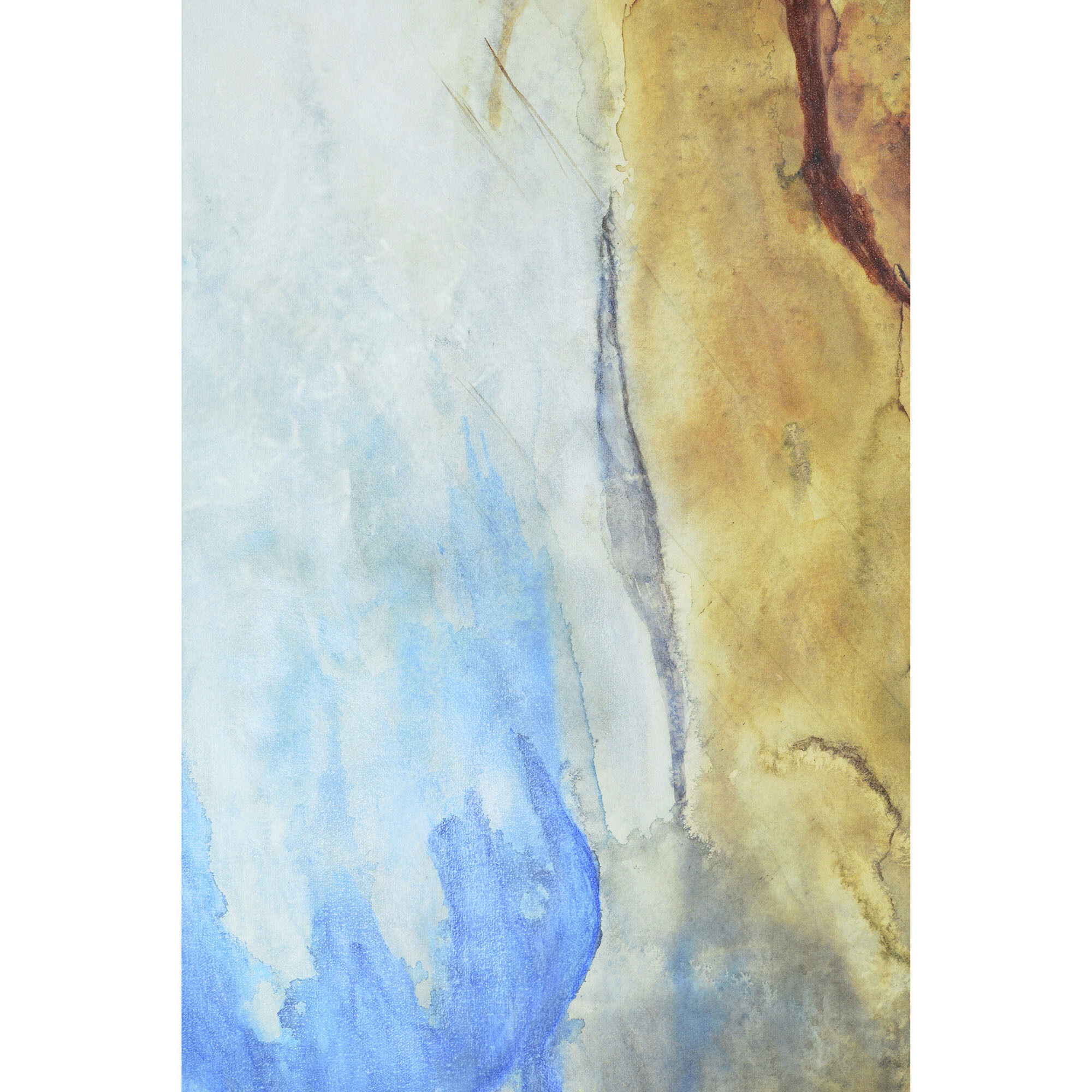 Crestone Gold and Rust with Dark Brown Canvas Art