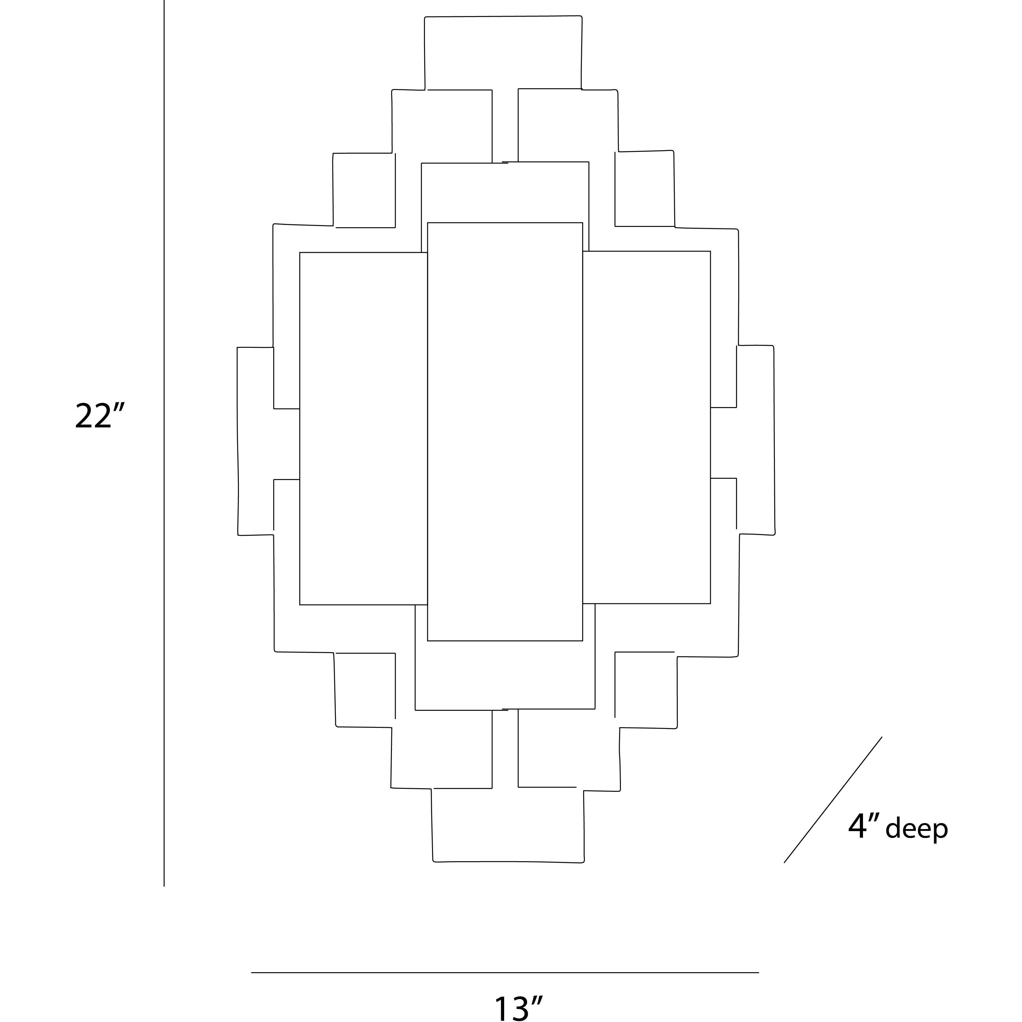 Trinidad Sconce Wall Light in Waxed Iron