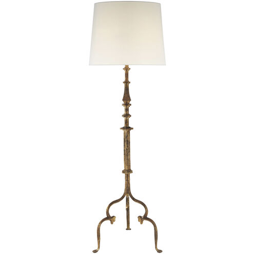 Suzanne Kasler Madeleine 66 inch 150.00 watt Gilded Iron Floor Lamp Portable Light in Linen