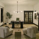 Velestino 4 Light 47.5 inch Black Linear Chandelier Ceiling Light