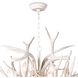 Cheyanne 12 Light 34 inch White Chandelier Ceiling Light, Antler 