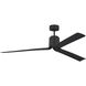 Peel 66 inch Midnight Black with Midnight Black ABS Blades Indoor/Outdoor Smart Ceiling Fan