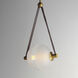 Dispatch LED 11.75 inch Natural Aged Brass Single Pendant Ceiling Light