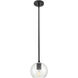 Downtown Urban Crown Point 1 Light 5.88 inch Matte Black Pendant Ceiling Light