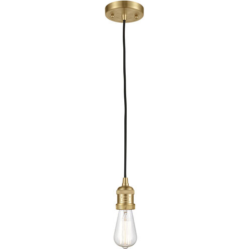 Franklin Restoration Fulton 1 Light 7 inch Satin Gold Mini Pendant Ceiling Light in Incandescent, Matte White, Franklin Restoration