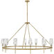 Ana 12 Light 58 inch Heritage Brass Chandelier Ceiling Light