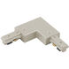 L Track 120 Brushed Nickel Track Component Ceiling Light