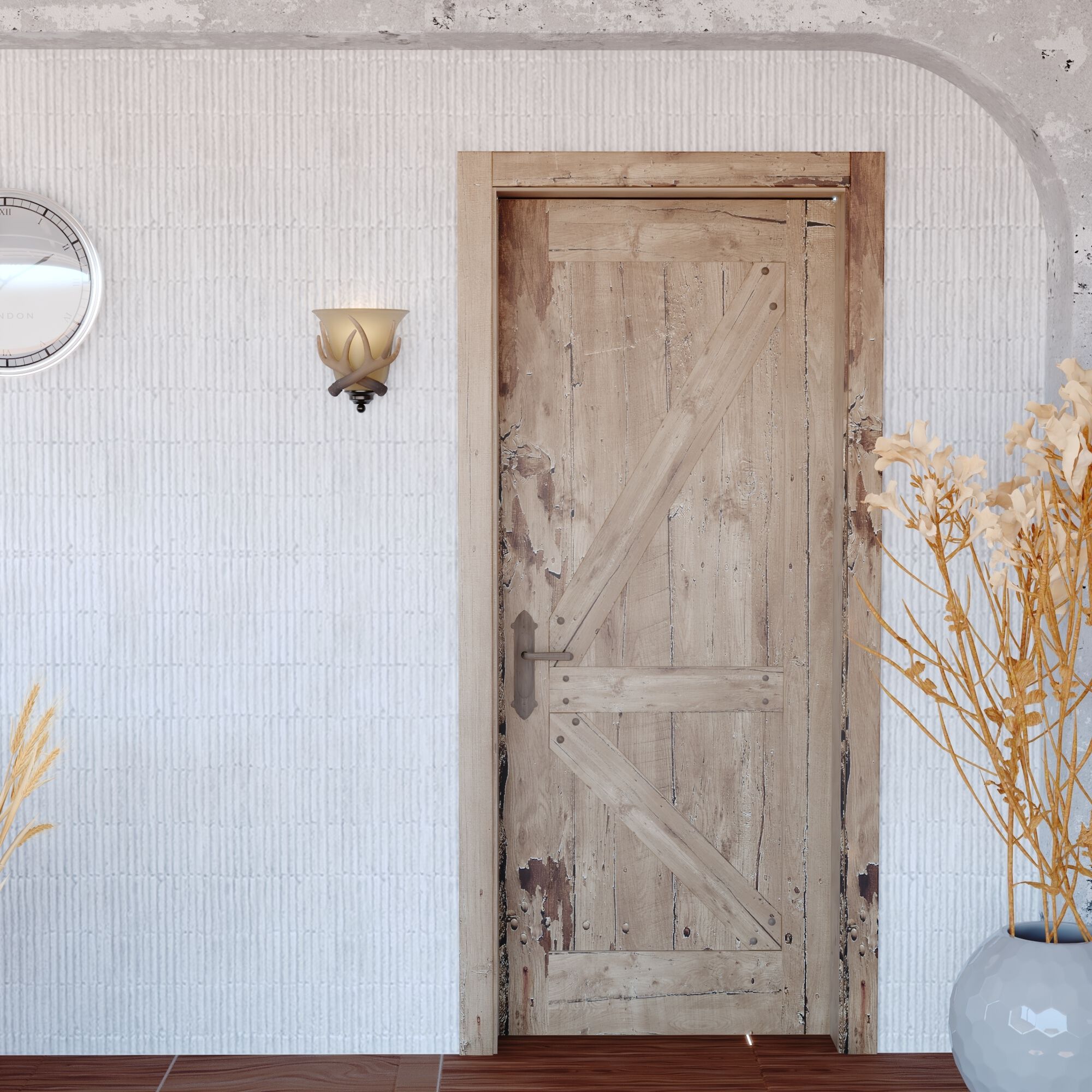 Yoho LED 9 inch Black Walnut Wall Light