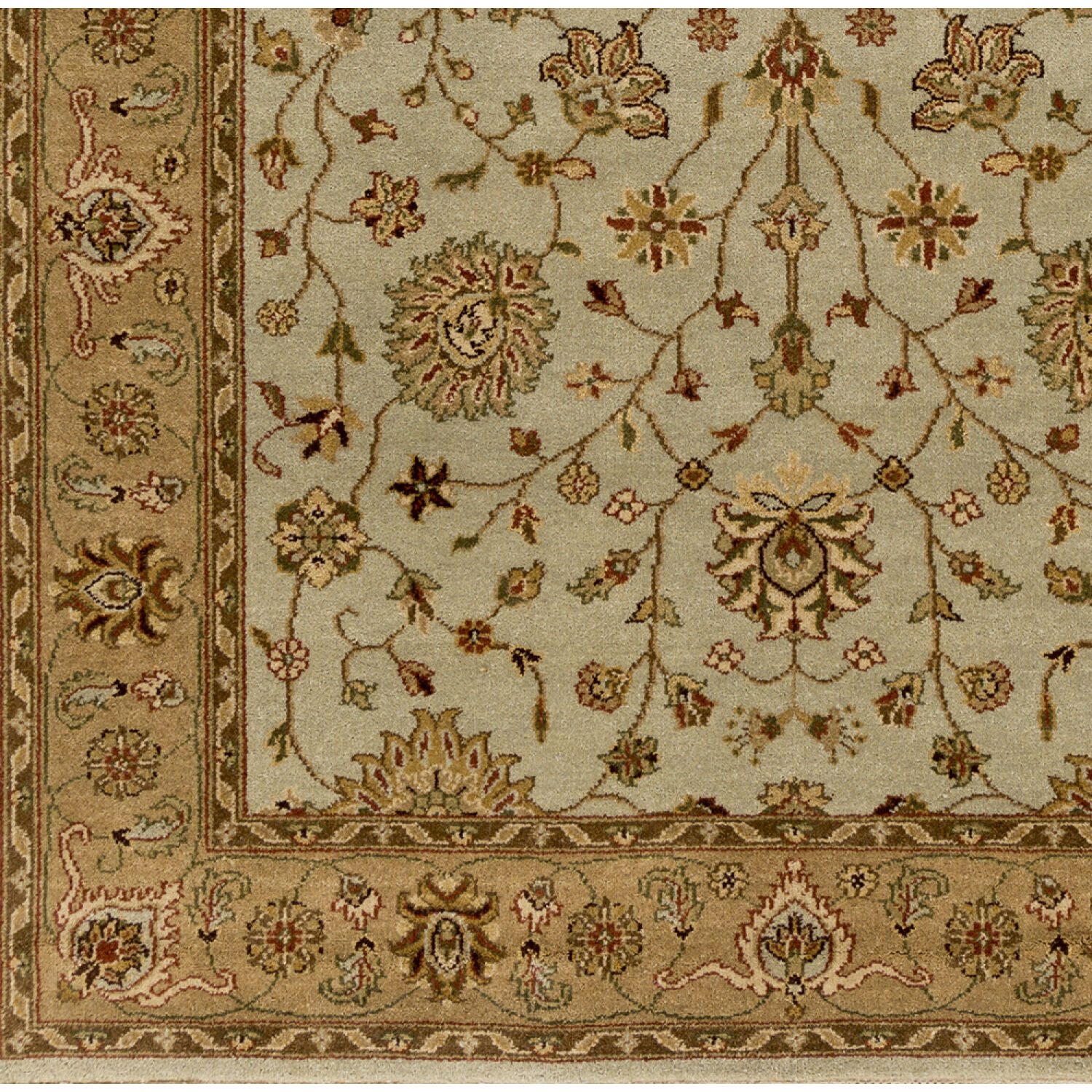 Museum 108 X 72 inch Mustard / Brown / Dusty Sage / Ivory Handmade Rug