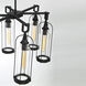 Yasmin 6 Light 19.5 inch Satin Black Outdoor Chandelier