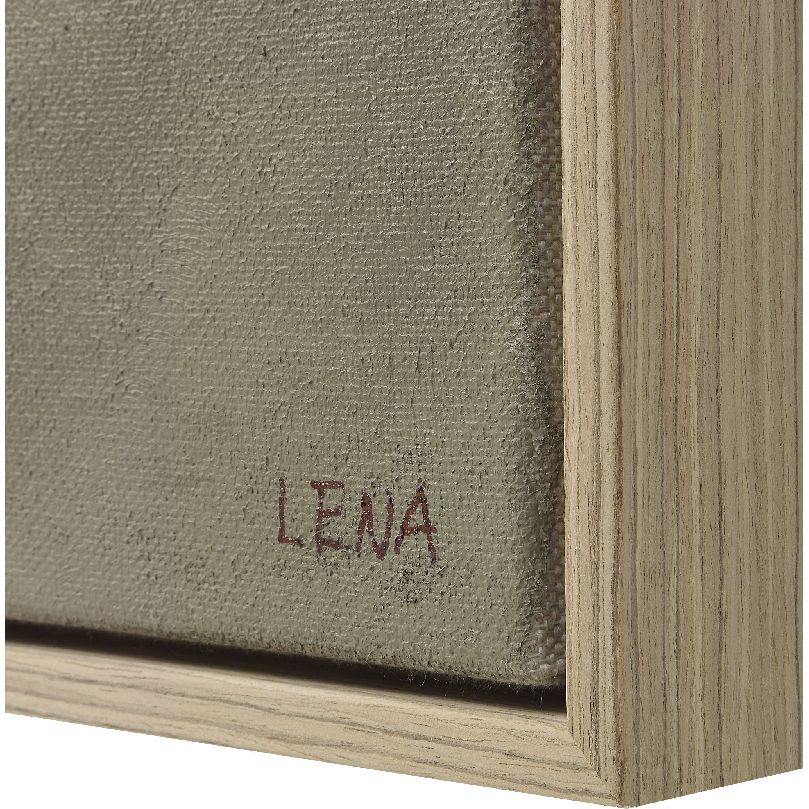 Bruma Multicolor and Medium Walnut Canvas Art