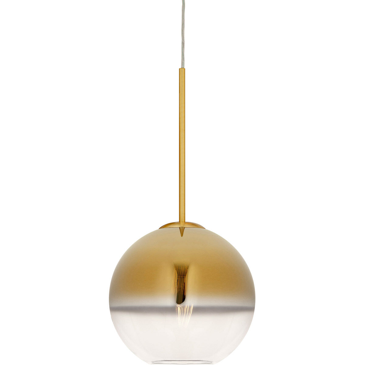 Callisto 1 Light 10 inch Soft Gold Pendant Ceiling Light