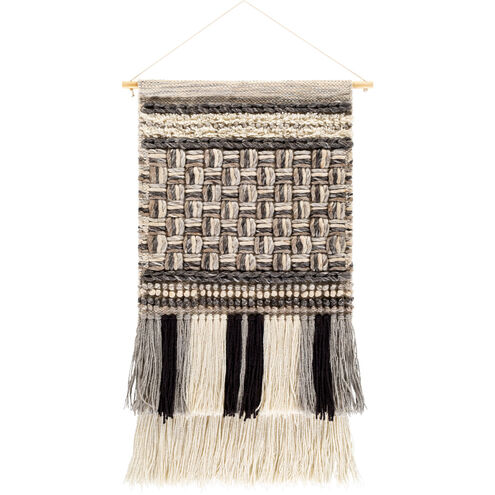 Cordoba Khaki/Light Gray/Medium Gray/Ivory/Black/Charcoal Wall Hangings, Rectangle