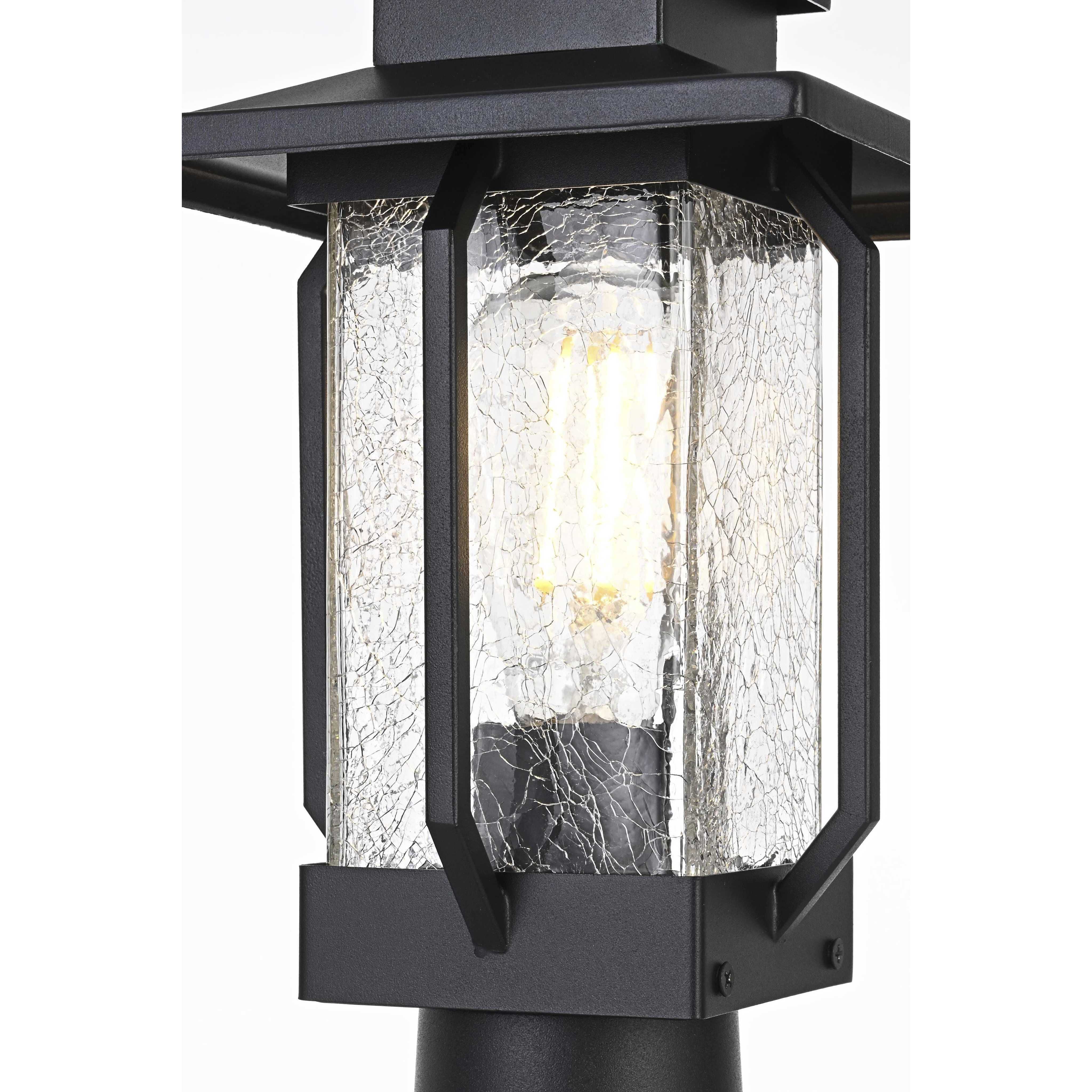 Salem 1 Light 15 inch Black Outdoor Post Light