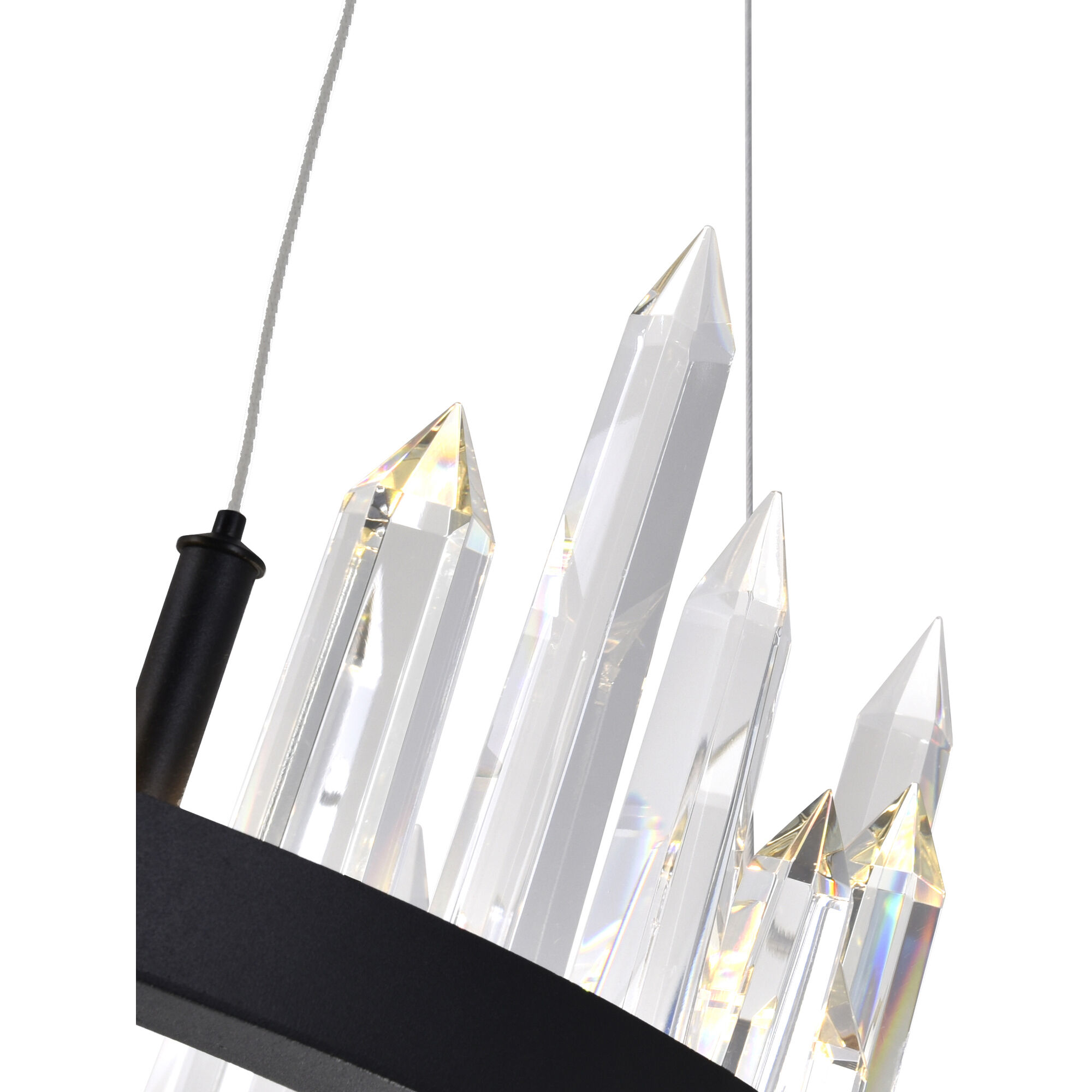 Juliette LED 32 inch Black Up Chandelier Ceiling Light