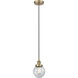 Edison Beacon LED 6 inch Antique Brass Mini Pendant Ceiling Light